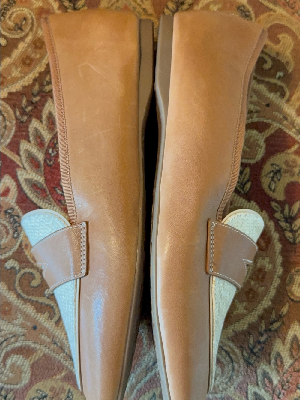 Birdies The Vesper. Slip on. 100% leather. Rubber sole. Cappuccino Raffia. 9.5 - Picture 7 of 12